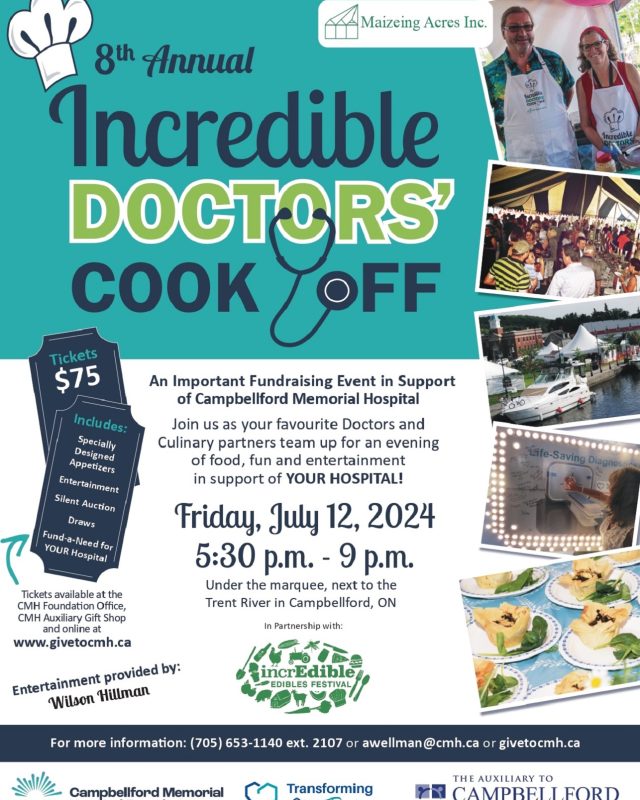Tickets Now Available for the Annual Incredible Doctors’ Cook-Off!